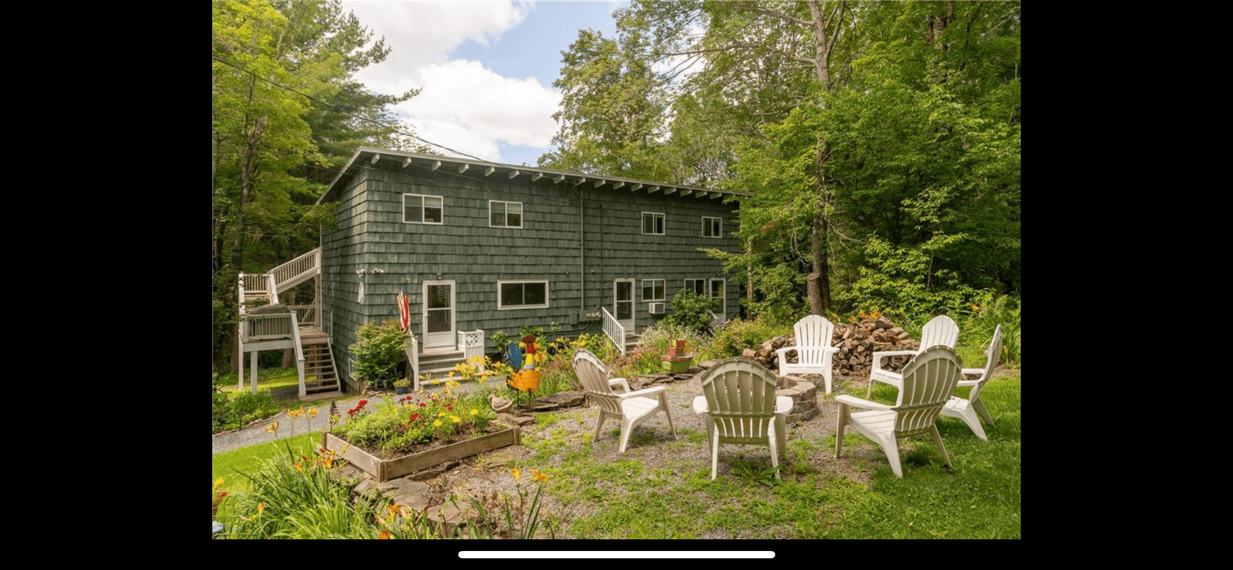 The Diner at The Ranch — exterior with firepit and Adirondack chairs